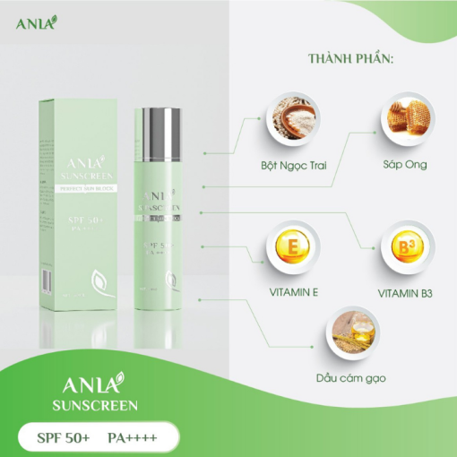 Kem Chống Nắng Dưỡng Trắng Da Anla Sunscreen SPF50+ (30ml) - Hình ảnh 5